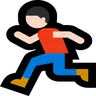 Person Running: Light Skin Tone Emoji 🏃🏻 image - Microsoft Windows 10 Segoe UI Emoji style