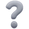 Emoji Fehér kérdőjel dísz ❔ image - Huawei Harmony OS style