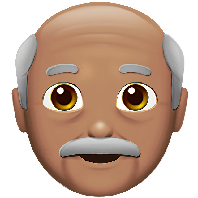 Old Man: Medium Skin Tone
