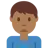 Man Frowning: Medium-Dark Skin Tone