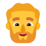 Man: Beard Emoji 🧔‍♂️ image - Microsoft Classic 2D style
