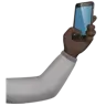 Selfie: Dark Skin Tone Emoji 🤳🏿 image - Apple style