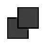 काले वर्गों को ओवरलैप करना ⮼ image - OpenMoji style