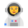 Woman Astronaut Emoji 👩‍🚀 image - Microsoft Classic 2D style