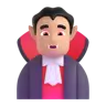 Man Vampire: Medium-Light Skin Tone Emoji 🧛🏼‍♂️ image - Microsoft 3D Fluent style