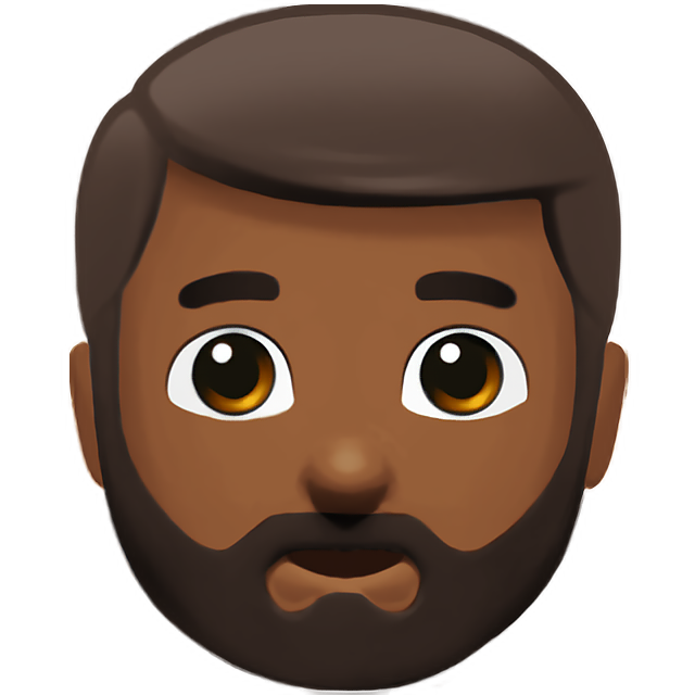 Man: Medium-Dark Skin Tone, Beard