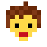 Person: Curly Hair Emoji 🧑‍🦱 image - SerenityOS style