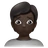 Person Frowning: Dark Skin Tone