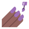 Nail Polish: Medium-Dark Skin Tone Emoji 💅🏾 image - Microsoft Classic 2D style