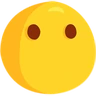 Gesicht ohne Mund Emoji 😶 image - Facebook Messenger (2016) style