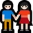 Woman And Man Holding Hands: Light Skin Tone