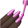 Nail Polish: Dark Skin Tone Emoji 💅🏿 image - Apple style