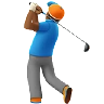 Man Golfing: Medium-Dark Skin Tone Emoji 🏌🏾‍♂️ image - Apple style