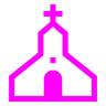教会 Emoji ⛪ image - Docomo style