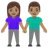 Woman And Man Holding Hands: Medium Skin Tone