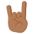 Sign Of The Horns: Medium-Dark Skin Tone