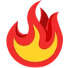 Fire Emoji 🔥 image - Facebook Messenger (2016) style