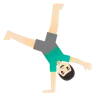 Man Cartwheeling: Light Skin Tone Emoji 🤸🏻‍♂️ image - Google Noto Color style