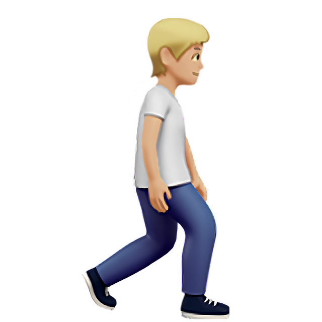 Person Walking Facing Right: Medium-Light Skin Tone