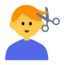 Man Getting Haircut Emoji 💇‍♂️ image - Tossface style