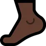 Foot: Dark Skin Tone Emoji 🦶🏿 image - Microsoft Windows 10 Segoe UI Emoji style