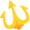 Emoji Trident Emblem 🔱 image - Facebook Messenger (2016) style