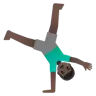Man Cartwheeling: Dark Skin Tone Emoji 🤸🏿‍♂️ image - Google Noto Color style