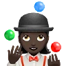 Woman Juggling: Dark Skin Tone Emoji 🤹🏿‍♀️ image - Apple style