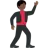 Man Dancing: Dark Skin Tone