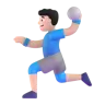 Man Playing Handball: Light Skin Tone Emoji 🤾🏻‍♂️ image - Microsoft 3D Fluent style