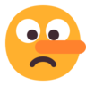 躺着的脸 Emoji 🤥 image - Microsoft Classic 2D style
