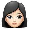 Woman: Light Skin Tone Emoji 👩🏻 image - Huawei Harmony OS style