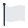 Эмодзи Развивающийся белый флаг 🏳 image - Tossface style