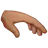 Palm Down Hand: Medium Skin Tone