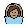 Woman Gesturing Ok: Medium Skin Tone Emoji 🙆🏽‍♀️ image - OpenMoji style