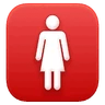 女卫生间 Emoji 🚺 image - Huawei Harmony OS style