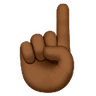 Index Pointing Up: Medium-Dark Skin Tone Emoji ☝🏾 image - Huawei Harmony OS style