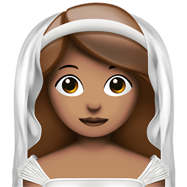 Woman With Veil: Medium Skin Tone