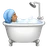Person Taking Bath: Medium Skin Tone