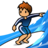Person Surfing: Medium Skin Tone