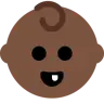 Baby: Dark Skin Tone Emoji 👶🏿 image - Twitter / X (Twemoji) style