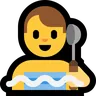 Man In Steamy Room Emoji 🧖‍♂️ image - Microsoft Windows 10 Segoe UI Emoji style