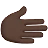 Rightwards Hand: Dark Skin Tone