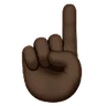 Index Pointing Up: Dark Skin Tone Emoji ☝🏿 image - Huawei Harmony OS style