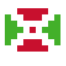 Flag: Burundi Emoji 🇧🇮 image - SerenityOS style