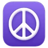 Peace Symbol Emoji ☮ image - Huawei Harmony OS style