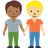 People Holding Hands: Medium-Dark Skin Tone, Medium-Light Skin Tone