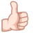 Thumbs Up: Light Skin Tone