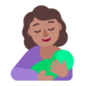 Breast-Feeding: Medium Skin Tone Emoji 🤱🏽 image - Microsoft Classic 2D style