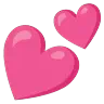 Deux cœurs Emoji 💕 image - Google Noto Color Animated style